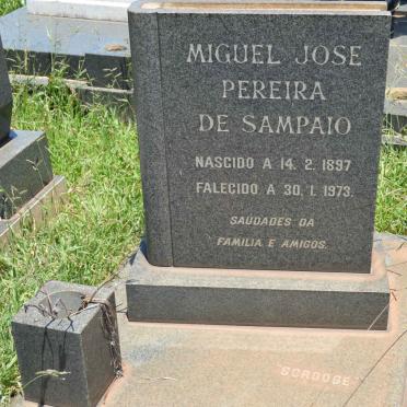 SAMPAIO Miguel Jose Pereira, de 1897-1973