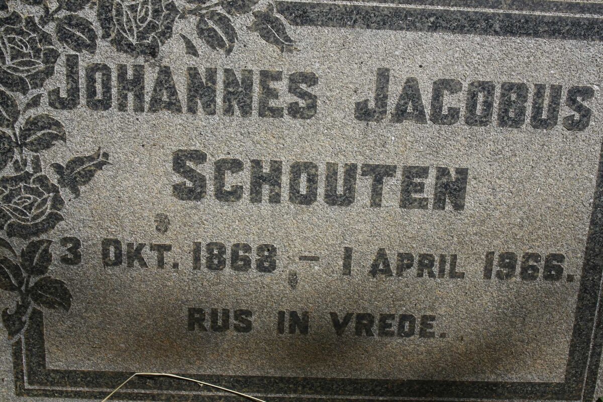 SCHOUTEN Johannes Jacobus 1868-1966