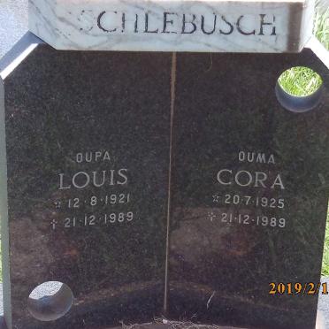 SCHLEBUSCH Louis 1921-1989 &amp; Cora 1925-1989