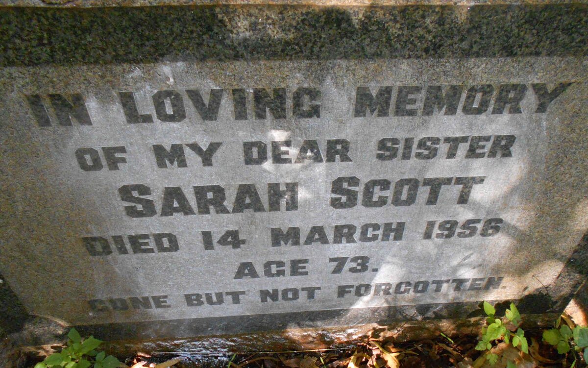 SCOTT Sarah -1956