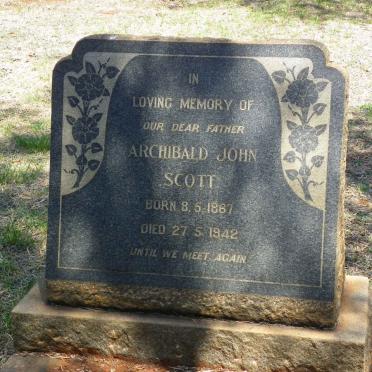 SCOTT Archibald John 1867-1942
