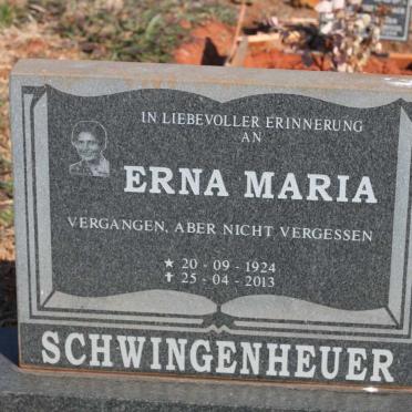 SCHWINGENHEUER Erna Maria 1924-2013