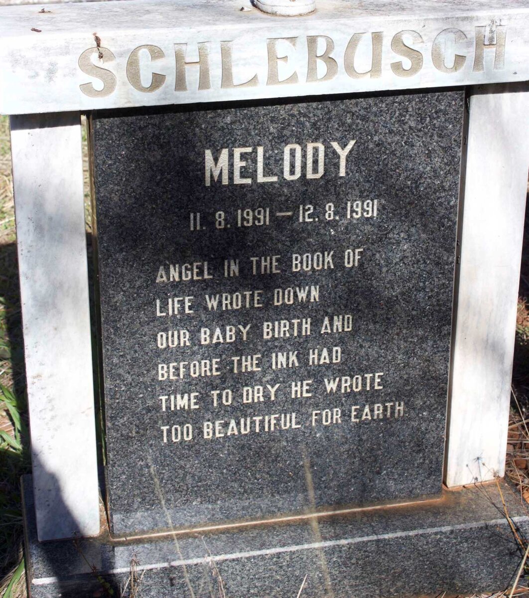 SCHLEBUSCH Melody 1991-1991