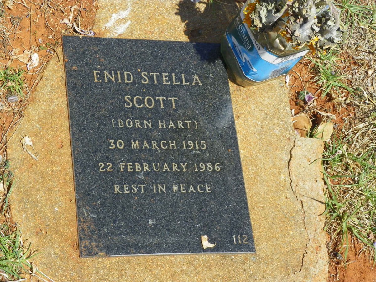 SCOTT Enid Stella nee HART 1915-1986