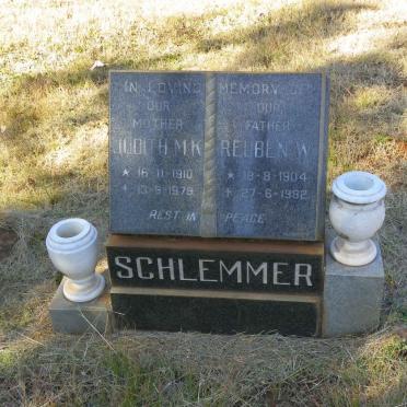 SCHLEMMER Reuben W. 1904-1982 &amp; Judith M.K. 1910-1979