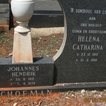SCHOEMAN Johannes Hendrik 1912-1978 &amp; Helena Catharina 1912-1998