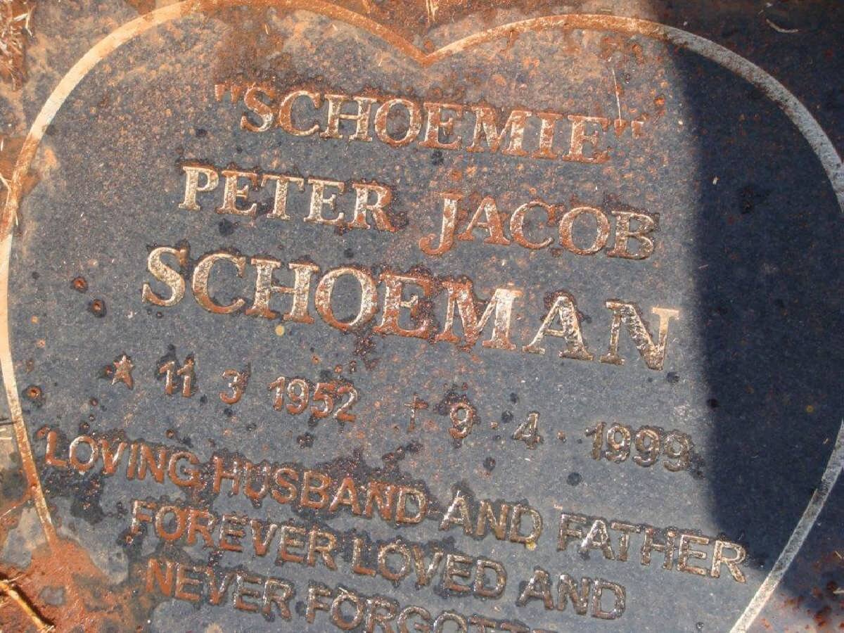 SCHOEMAN Peter Jacob 1952-1999