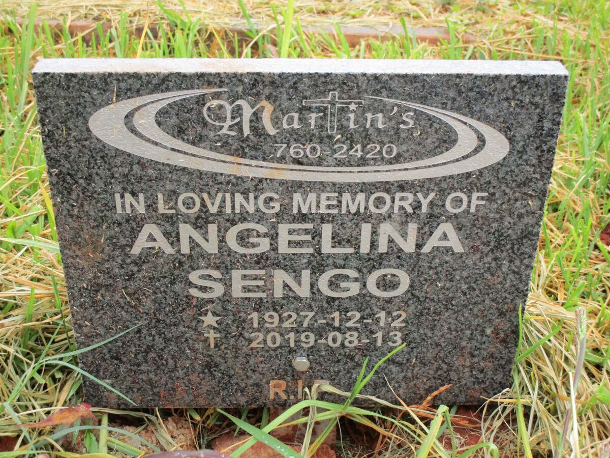 SENGO Angelina 1927-2019
