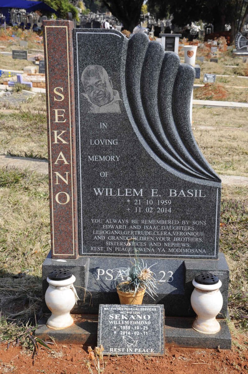 SEKANO Willem Edmond Basil 1959-2014