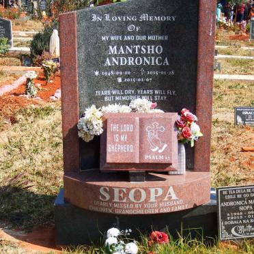 SEOPA Mantsho Andronica 1948-2015