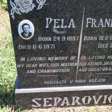 SEPAROVIC Franko 1896-1982 &amp; Pela 1897-1971
