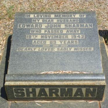 SHARMAN Edward John -1942