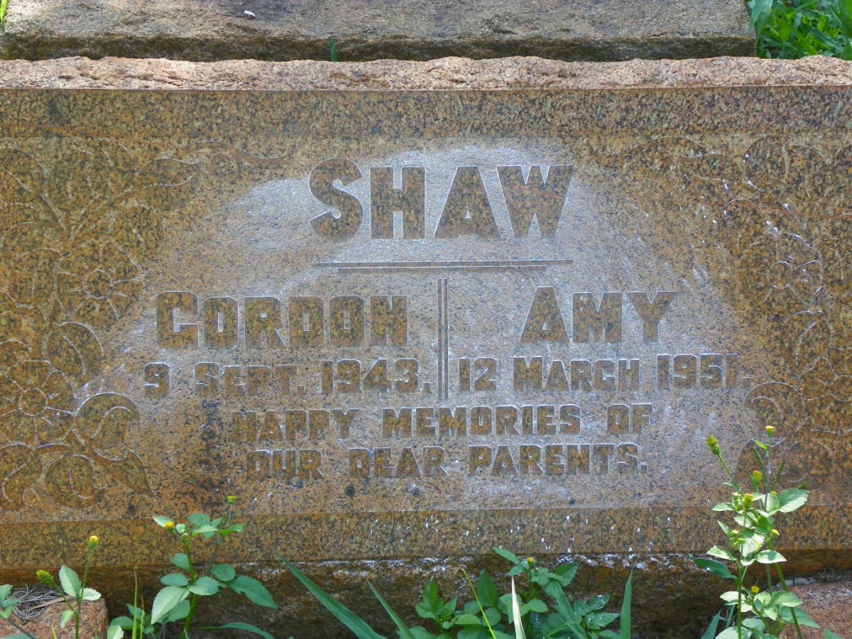 SHAW Gordon -1943 &amp; Amy -1951