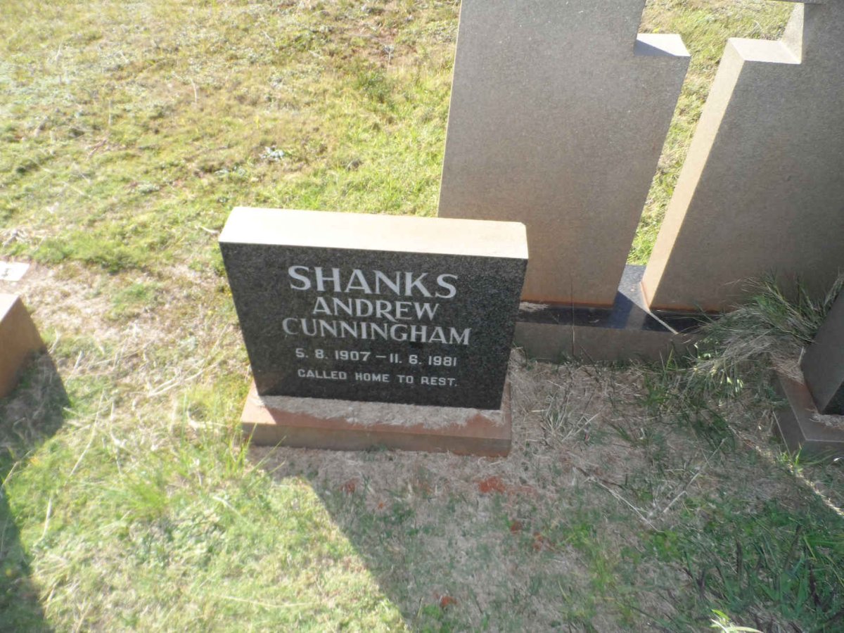 SHANKS Andrew Cunningham 1907-1981