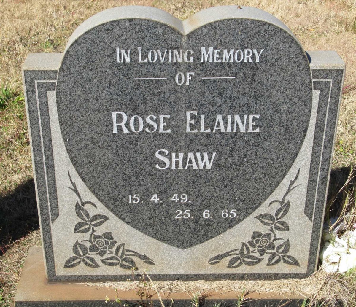 SHAW Rose Elaine 1949-1965