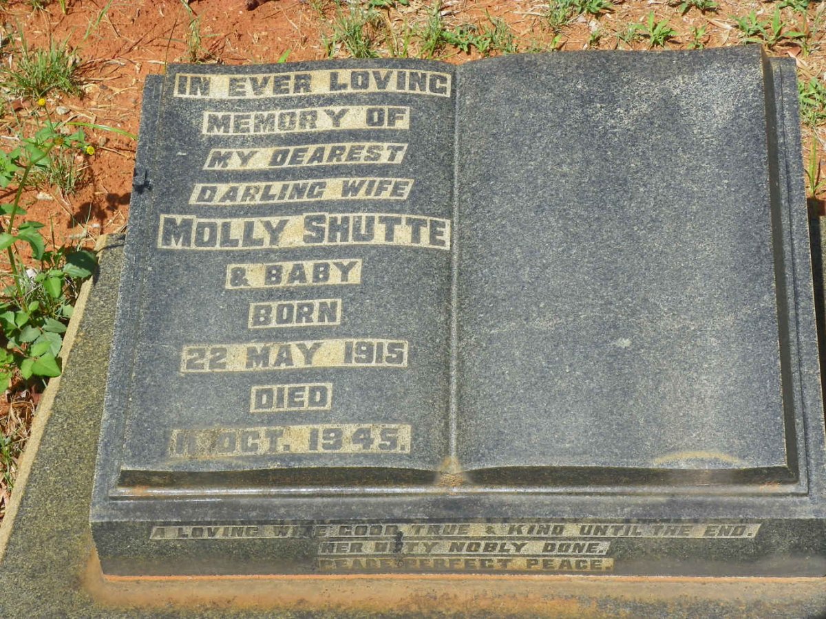 SHUTTE Molly 1915-1945 :: SHUTTE Baby