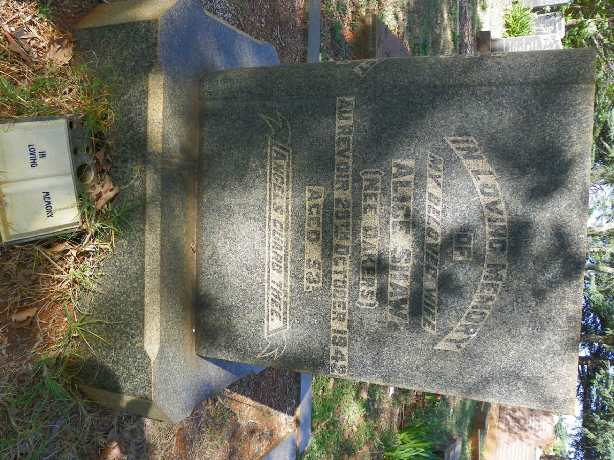 SHAW Alice nee DAKERS -1942