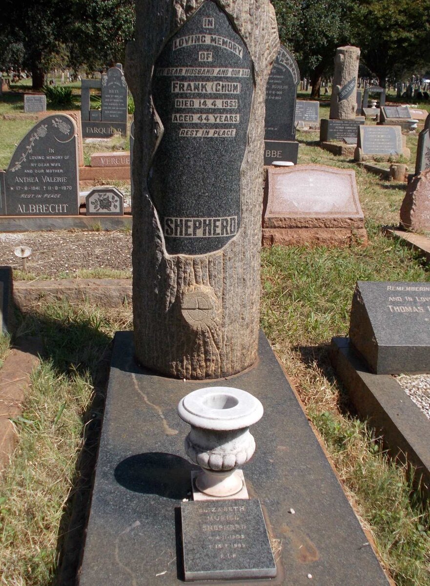 SHEPHERD Frank -1953 &amp; Elizabeth Muriel 1903-1989