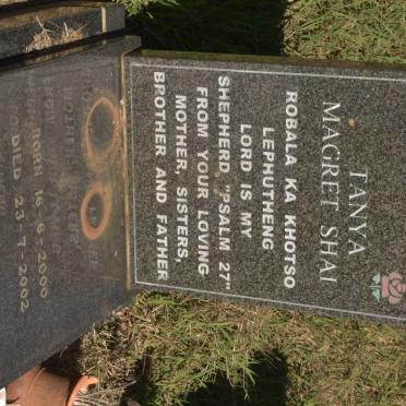 SHAI Tanya Magret 2000-2002