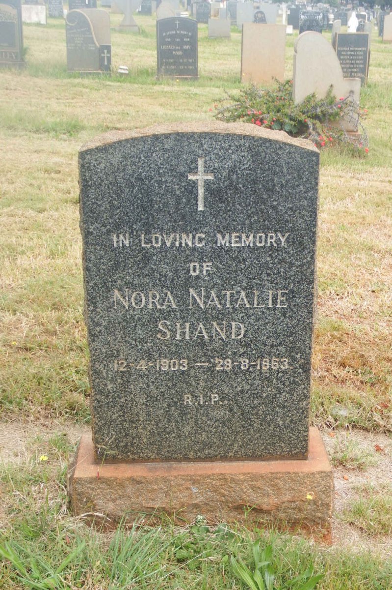 SHAND Nora Natalie 1903-1963