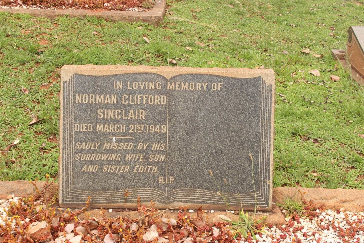 SINCLAIR Norman Clifford -1949