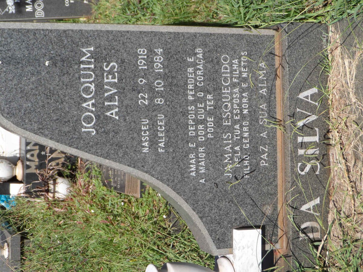 SILVA Joaquim Alves, da 1918-1984