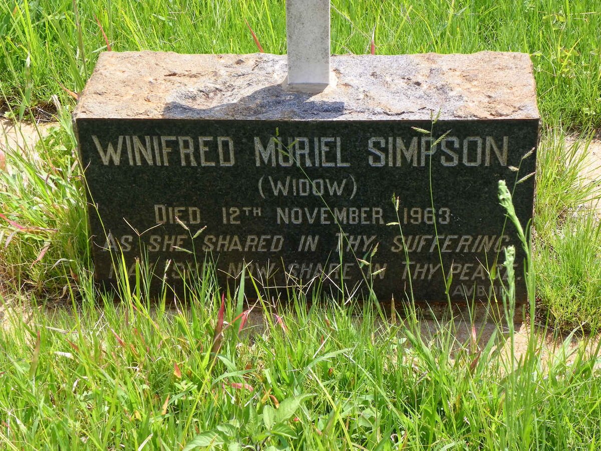 SIMPSON Winifred Muriel -1963