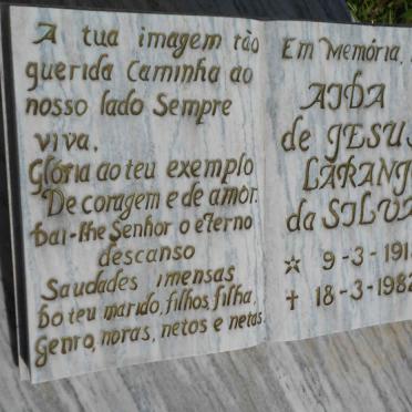 SILVA Joao Augusto Pereira, da 1917-1999 &amp; Aida de Jesus Larango 1918-1982