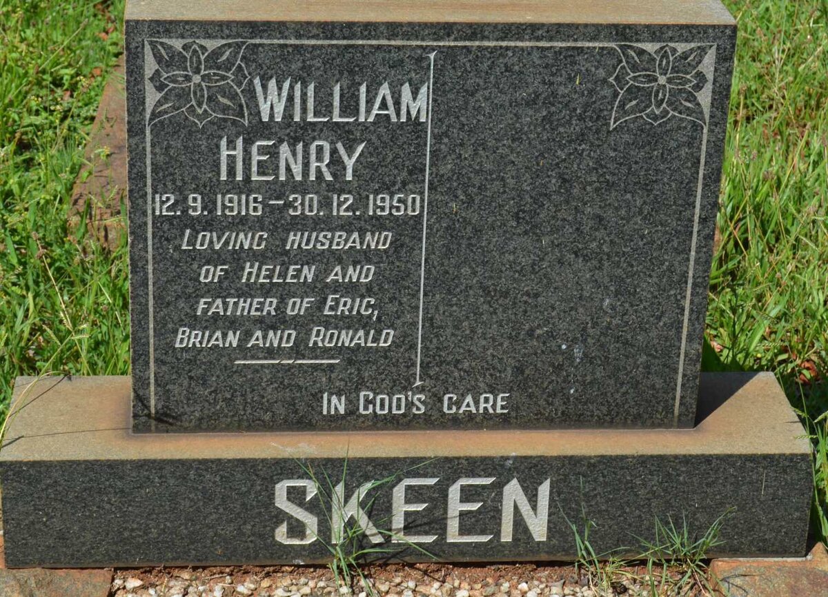 SKEEN Willam Henry 1916-1950