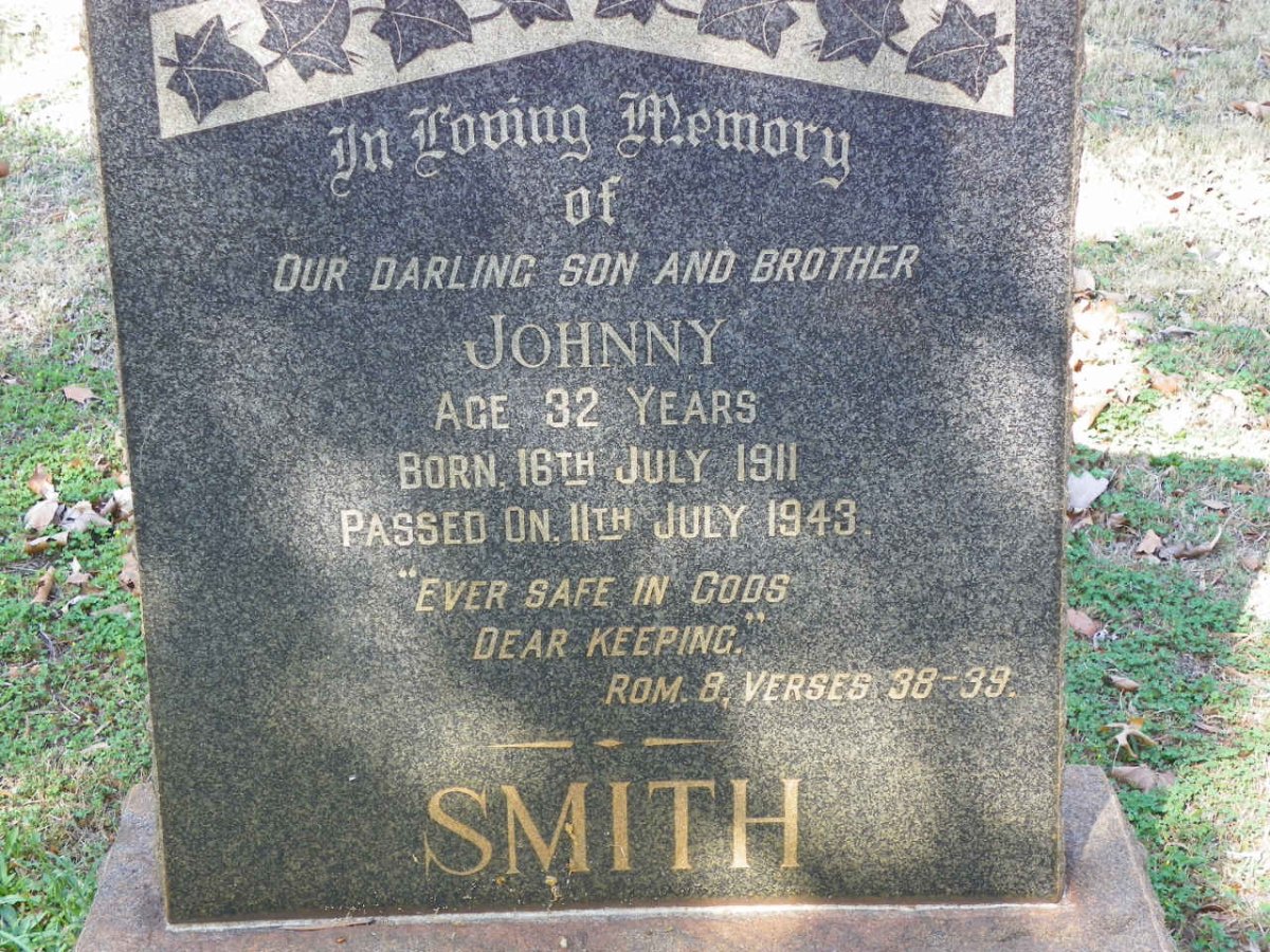 SMITH Johnny 1911-1943