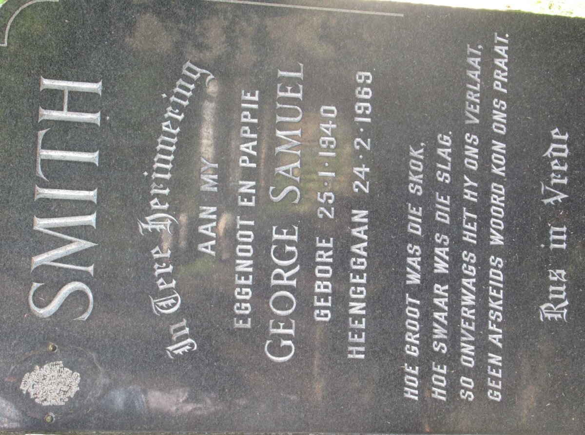 SMITH George Samuel 1940-1969