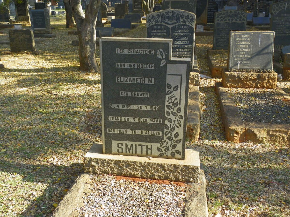 SMITH Elizabeth M. nee BRUWER 1885-1946