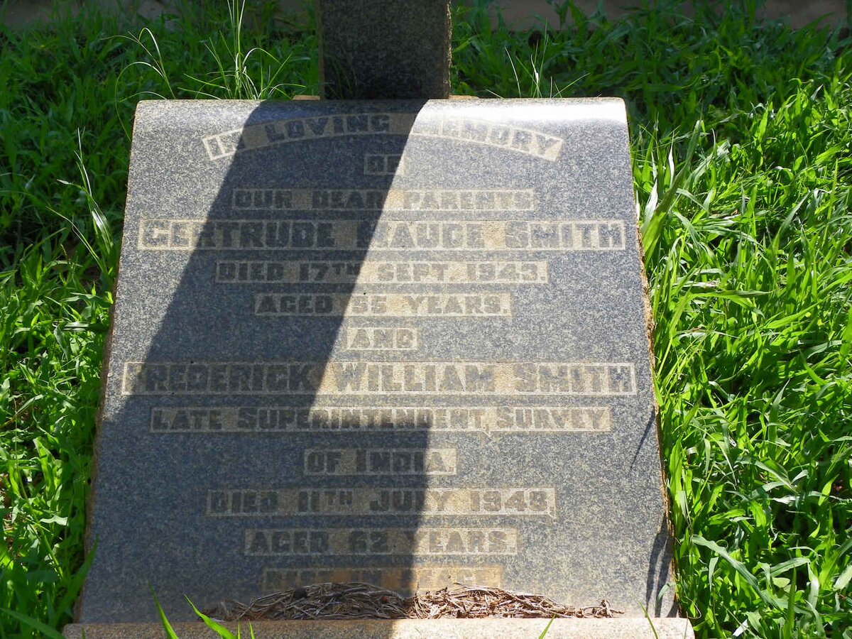 SMITH Frederick William -1948 &amp; Gertrude Maude -1943
