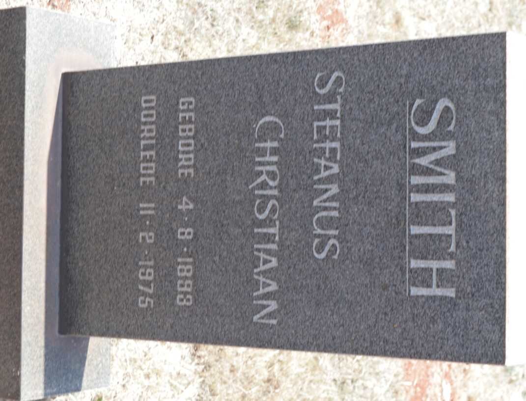 SMITH Stephanus Christiaan 1893-1975