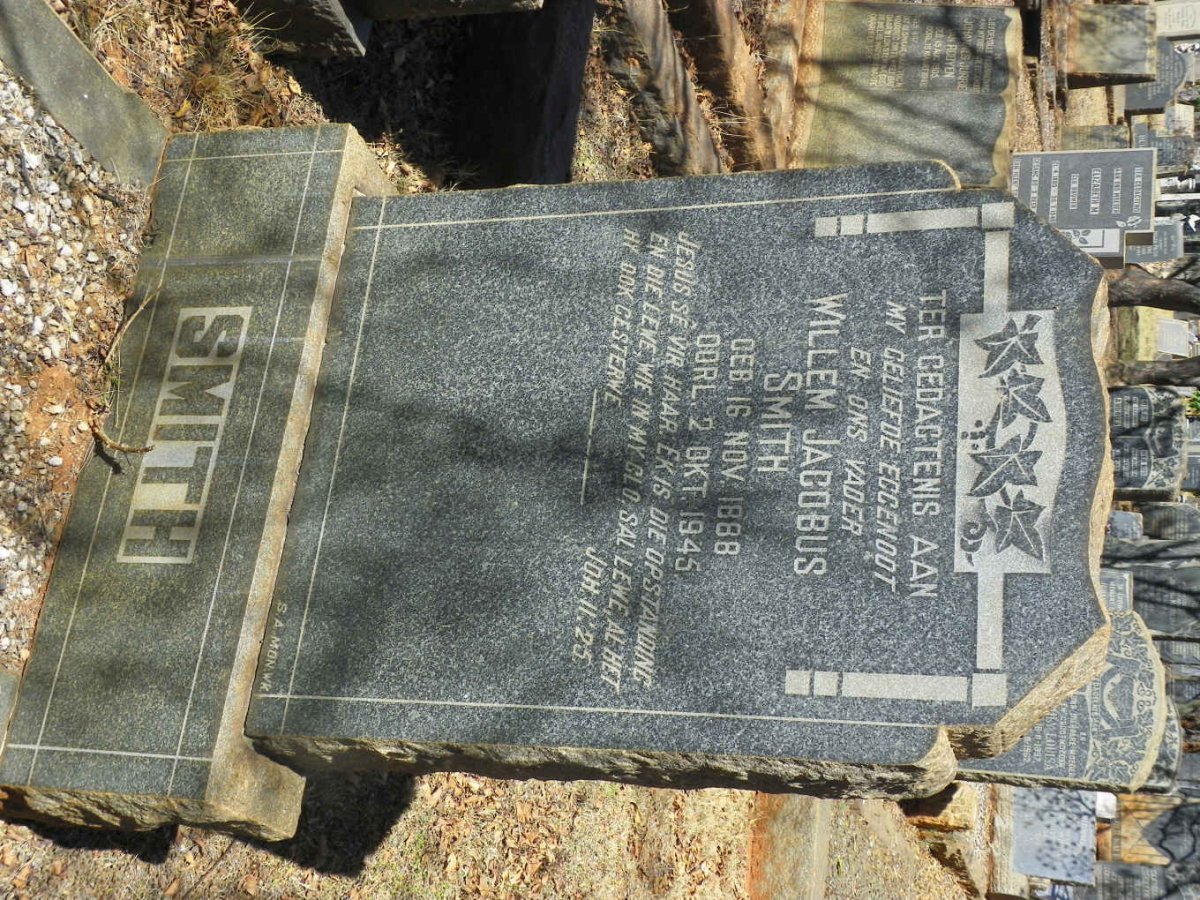 SMITH Willem Jacobus 1888-1945