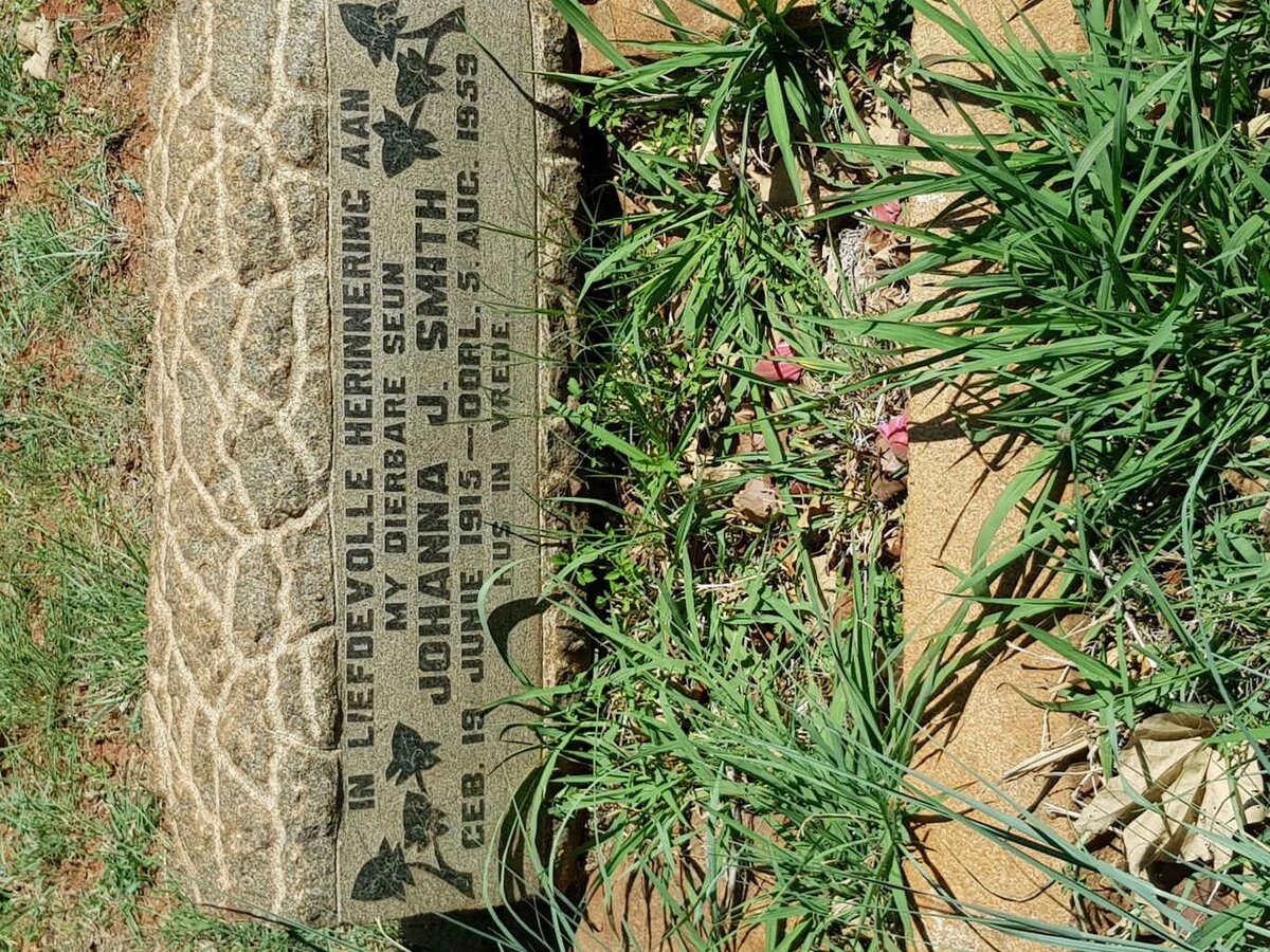 SMITH Johanna J. 1915-1959