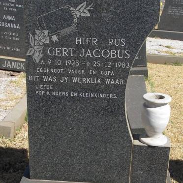 SMITH Gert Jacobus 1925-1983