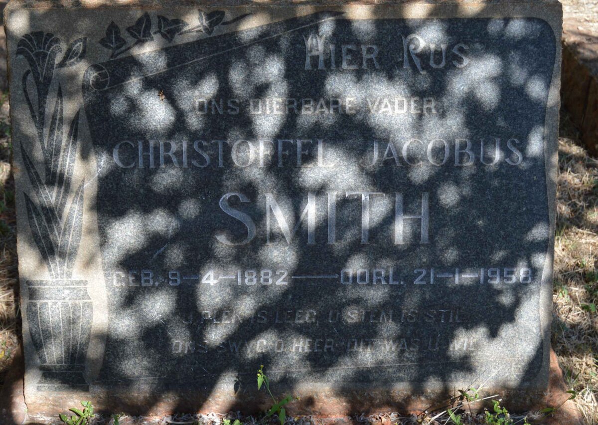SMITH Christoffel Jacobus 1882-1958