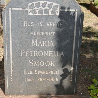 SMOOK Maria Petronella nee SWANEPOEL -1958