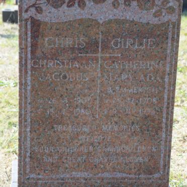 SMIT Christiaan Jacobus 190?-1980 &amp; Catherine Mary Ada nee EMMERICH 1908-1994