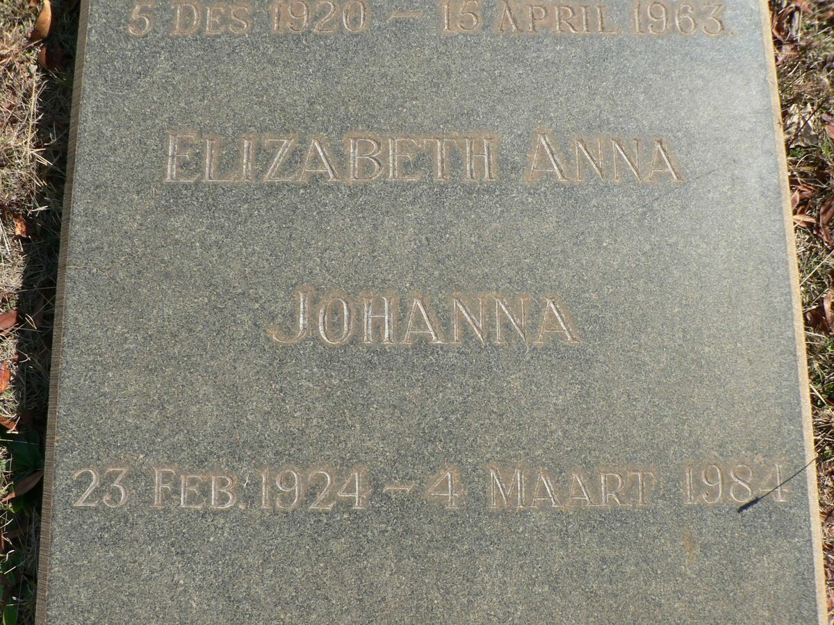 SMIT Nicolaas Michiel 1920-1963 &amp; Elizabeth Anna Johanna 1924-1984