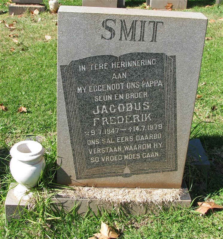SMIT Jacobus Frederik 1947-1979