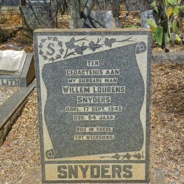 SNYDERS Willem Lourens -1945