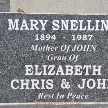 SNELLING Mary 1894-1987