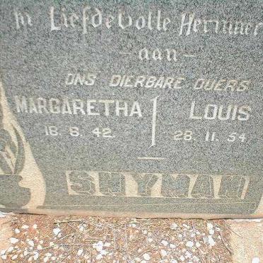 SNYMAN Louis -1954 &amp; Margaretha -1942