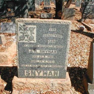 SNYMAN J.M. 1890-1947