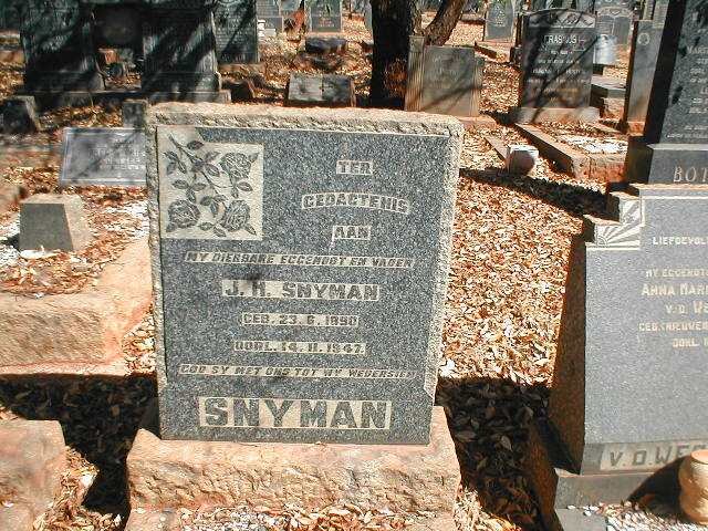 SNYMAN J.M. 1890-1947