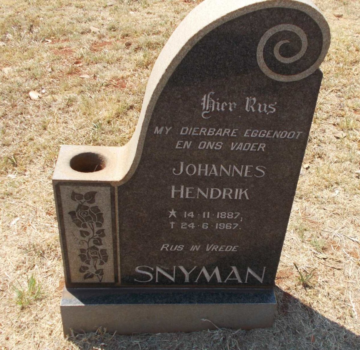 SNYMAN Johannes Hendrik 1887-1967