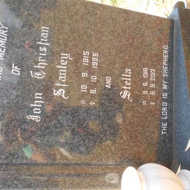 SOUNES John Christian Stanley 1915-1985 &amp; Stella 1918-2013