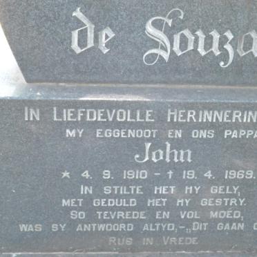 SOUZA John, de 1910-1969 &amp; Drien 1909-1986